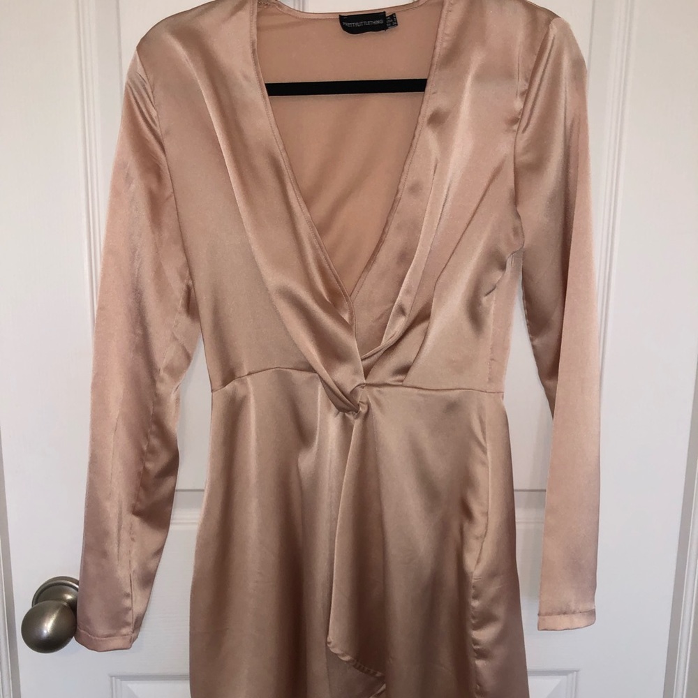 Satin mini dress by Prettylittlething